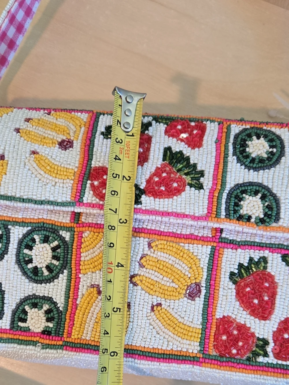 Handcrafted In Idia Fruit Shoulder Bag NWT